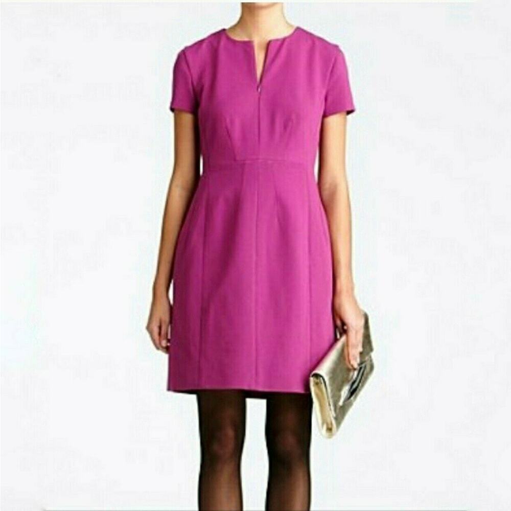 Diane Von Furstenberg Agatha Front Zip Sheath Dress Size 4